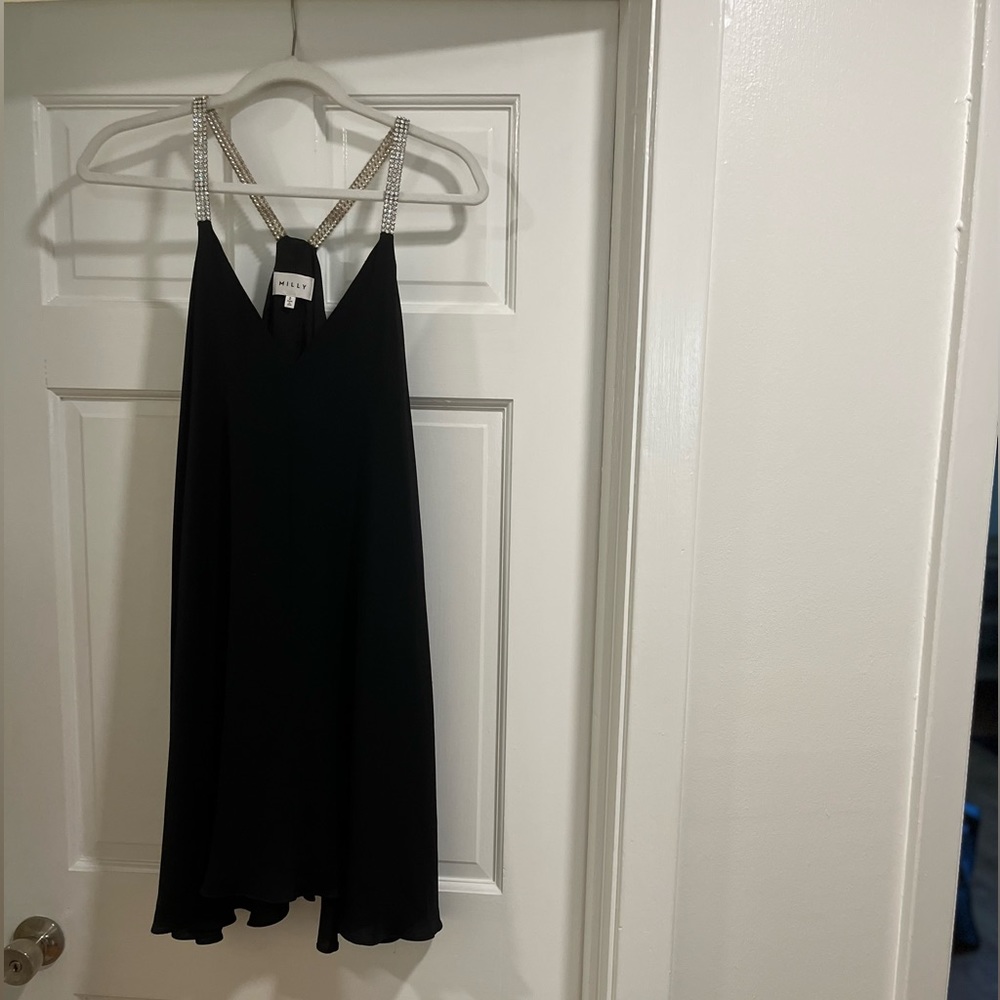 MILLY sequin strap party dress